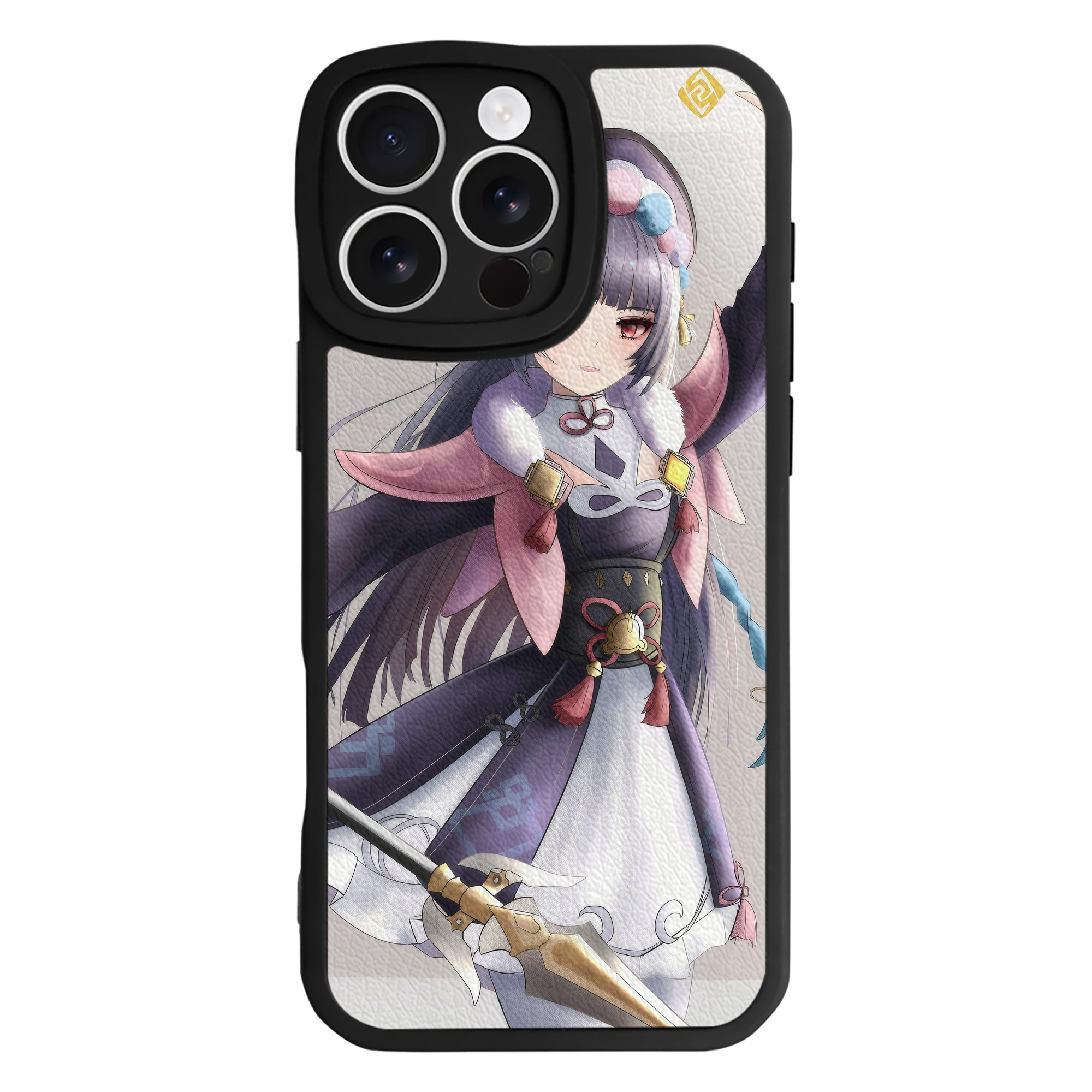 げんし神 genshin 【iPhone 16シリーズ対応】シリコンスマホケース（レザー調） 材質：シリコン